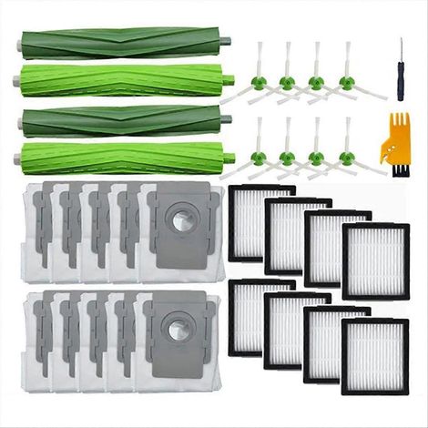 Balai rotatif et brosse latérale avec filtres HEPA pour aspirateur, lot complet, accessoires de remplacement, nettoyage efficace, compatible universel, pièces détachées (1/5)