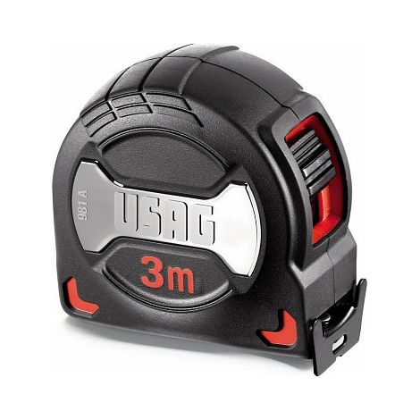USAG 981 A U09810037 FLESSOMETRO PROFESSIONALE 5M CON RIVESTIMENTO ANTIURTO