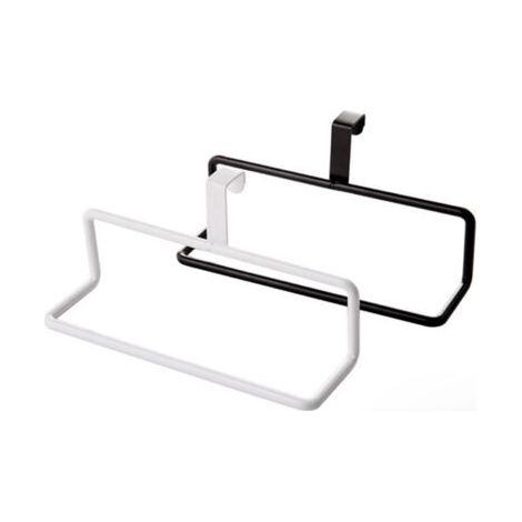 Porte-serviettes à suspendre à l'intérieur ou à l'extérieur d'une porte de placard, multifonctionnel, pour serviettes à mains, torchons, essuie-tout. Support de rangement en fer.
