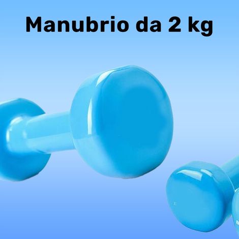 Trade Shop - EINZELHANTEL 2 KG VINYL TRAININGSÜBUNGEN HOME GYM WORKOUT FIT - (1/2)