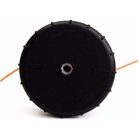 Testina di taglio Speed-Feed 450 per decespugliatori a filo ad albero dritto Echo SRM-266, SRM-266S, SRM-266T, SRM-266U, SRM-280, SRM-280S e SRM-280T, 99944200903, nera -Crezuo