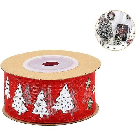 Ruban D'emballage Câblé À Estampe À Chaud Pour Sapin De Noël Et Fêtes A (1/5)