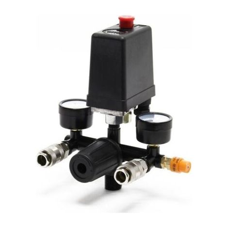 Régulateur de pression avec pressostat pour compresseur - Pressostat 2 afficheurs (1/5)