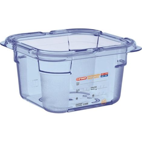 Boîte Hermétique en ABS Bleue sans BPA GN 1/6 - Araven