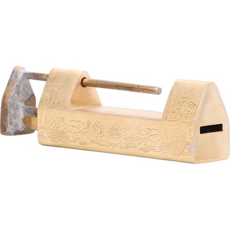 Cadenas de style ancien, entraxe de 5 cm, verrou horizontal avec clé pour boîte à bijoux, boîte en bois ou porte d'armoire (1/5)