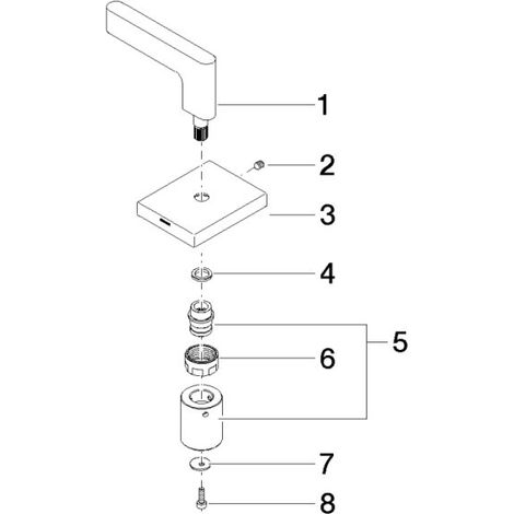 Dornbracht 90207005702-28 Poignée pour lavabo Pièces de rechange