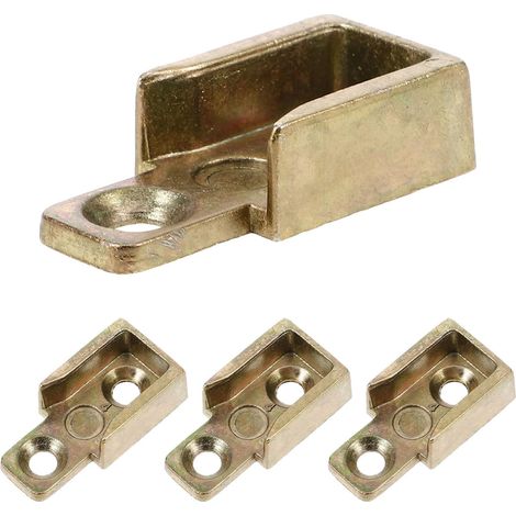 Lot de 4 verrous de fenêtre en métal - Gâche en alliage de zinc - Verrou de sécurité pour fenêtre à battant - Pièces de verrouillage pour fenêtres à battant