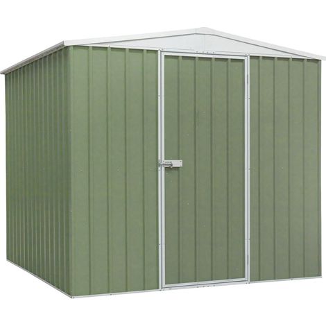 Dellonda DG115 Galvanized Steel Storage Shed with Apex Style Roof 230 x 230 x 220cm - Green (1/5)