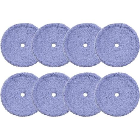 CSPARCV 8 Pieces Washable Microfiber Mop Pads for EVERYBOT Edge RS700 RS500 Replacement Accessories for Robot Vacuum Cleaner Mop Cloth (1/4)
