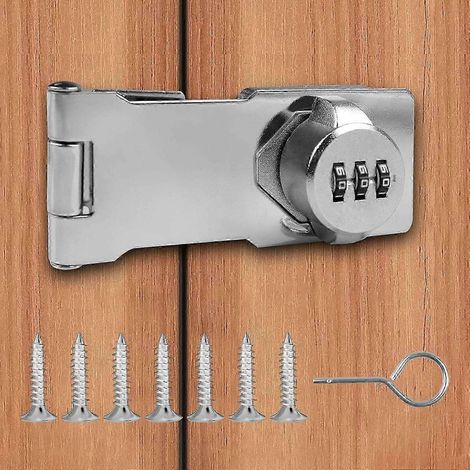 Verrouillage à code, serrure de porte pliante à 180°, armoire à code à 3 chiffres - Idéal (1/5)