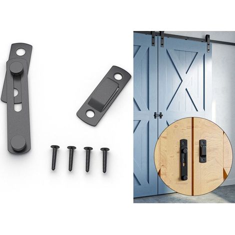 Verrou Porte Coulissante Serrure Volet Loquet Porte Verrou Portail à Bascule Boulon avec Vis pour Porte, Fenêtre, Placard et Jardin (1/5)