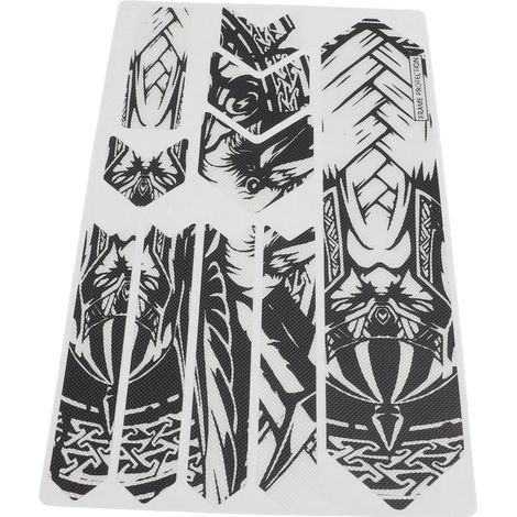 Autocollants de protection 3D ENLEE pour VTT, résistants aux chocs, motif chevalier, kit décoratif pour cadre de vélo (1/5)