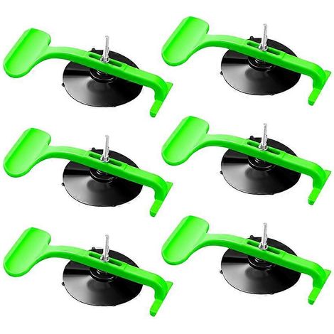Kit de 6 pinces à ventouses, compatible avec les pare-brise, les vitres de cabriolet, les toits et les vitres automobiles, pour la réparation et le collage, avec coussinets en mousse. (1/5)