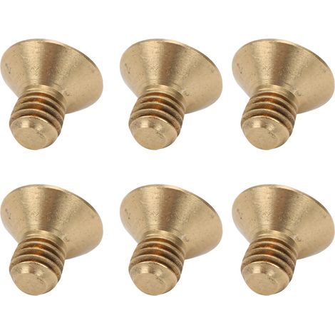 M3 pure copper countersunk hex socket screws (6mm head diameter, 2mm head thickness), sold in packs of 50 (M3 x 5). (1/5)