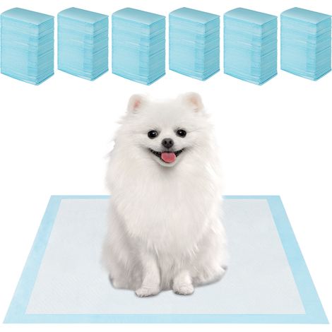 COSTWAY Dog and Puppy Pee Pads 60 x 43cm(300 Counts) 6-Layer Leak-Proof Pet Pads (1/5)