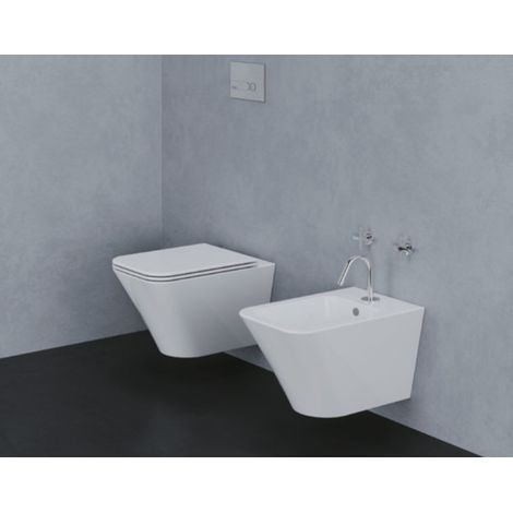 Sanitari Build sospesi senza brida con sedile softclose di (1/4)