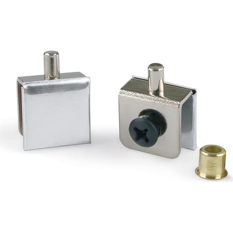 Ensemble de charnières en verre à 6 pivots en nickel. Mate S-Hand Casq. J7 (1/3)