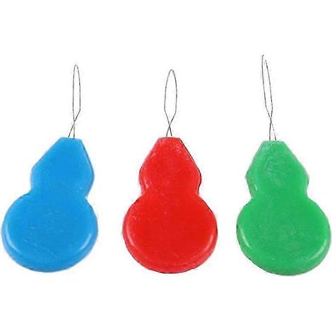 Enfile-aiguille, 3 boucles en fil de fer plastique, outil de couture manuel pour machine à coudre, couleur aléatoire (1/4)