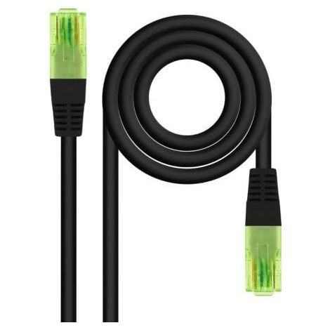 CABLE RED CAT.6 UTP AWG26 CCA, NEGRO, 2 M