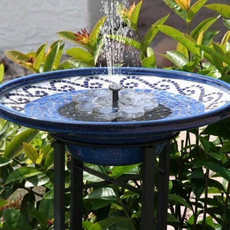 Solarbrunnen, Gartenbrunnen, Solar-Wasserbrunnen, Mini-Wasserpumpe, Teichbrunnenpumpe für Schwimmbecken, Gartenteichpumpe, Modernes Brunnen-Set (1/5)