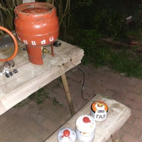 Adaptateur de recharge de Propane pour poêle d'extérieur, brûleur de GPL, cylindre plat, coupleur de réservoir, bouteille d'économie, ensemble de vannes gonflables (1/5)