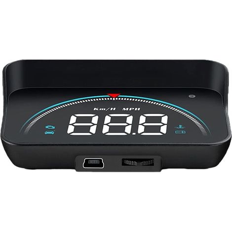 M8 HUD Car Head-Up Display, 3.5 Inch OBD Gauge Car Display, OBD2 Head-Up Display HUD Projector, Portable Multifunctional Digital Car Display (Black) (1/5)