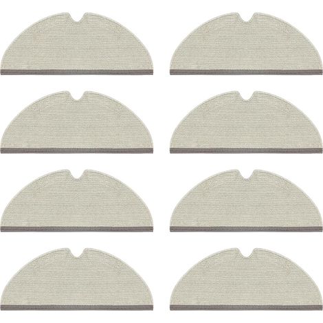Lot de 8 chiffons de nettoyage pour Roborock Q8 Max, Q8 Max+, S5, S5 Max, S4, S50, S51, S55, S6, S6 Pure, S6 MaxV, Q7, Q7 Max, Q5 Pro, Q5 Pro+, Q5 Pro Accessories (1/5)
