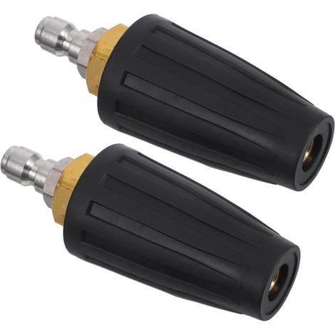 2pièces Buse Rotative Pour Nettoyeur Haute Pression Embout à Connexion Rapide Nettoyage Surfaces Brique Béton (1/5)