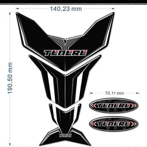Autocollants Tenere Super Tank Pad Protector, protection de réservoir, emblème, logo, carénage, garde-boue pour Yamaha 700 1200 Xt Z Xt1200z--1 (1/5)