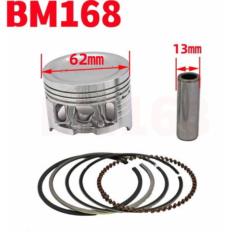Kit cylindre 62 mm pour moto d'Asie du Sud-Est WAVE125, piston et bloc-cylindres Weiwu 125 KPH125 (1/3)