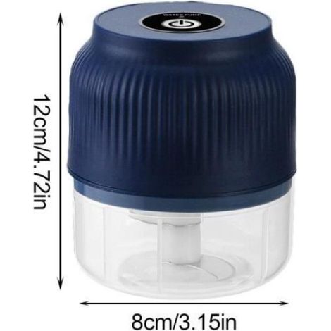 Hachoir Electrique - Sans Fil - Capacite 150 Ml - Pour Ail Viande Legumes - Compact Et Portable