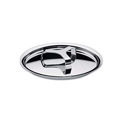 Alessi Pots&Pans AJM200/14, Coperchio in Acciaio Inossidabile 18/10, 14 cm, Argento (1/3)