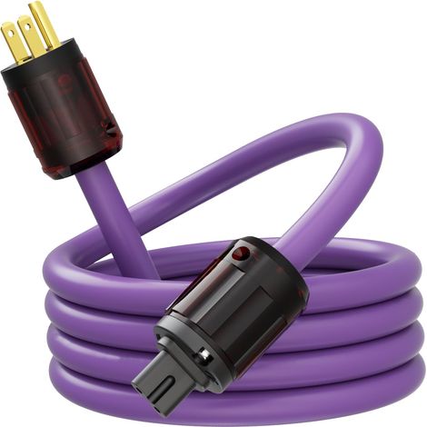 Câble d'alimentation audio Hi-Fi 12AWG 7N OCC Figure 8 AC, fiche plaquée or 24 K / prise IEC320-C7, 125 V/15 A pour haut-parleurs, amplificateurs, caisson de basses, home cinéma (1/5)
