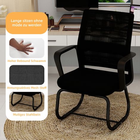 Fauteuil de bureau minimaliste moderne – structure métallique, assise moelleuse et confortable, usage domestique et professionnel, disponible en plusieurs coloris (1/5)