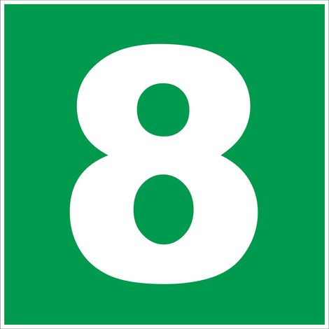 N°8 - 200x200mm - Rigide Vert - 4220536
