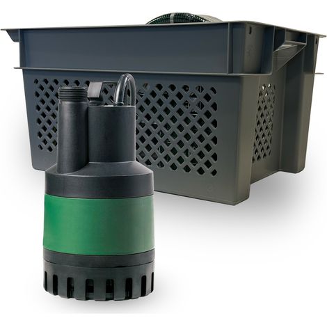 DAB Nova Up 180 M-NA + Kiste und Schlauch 7 m - Flachsauger-Tauchpumpe - 7.500 L/Std. - 280W - Förderhöhe 5 m - Korngröße 10 mm - Komplettes Startpaket