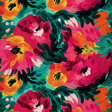 Tela decorativa para exteriores Oxford - Flores - DX2789 (1/5)