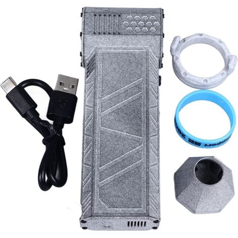 Jet Dry Mini Blower 150,000 RPM Portable with Powered Turbine for Exterior Cleaning of Cars, Computers, Keyboards - Gray (1/5)