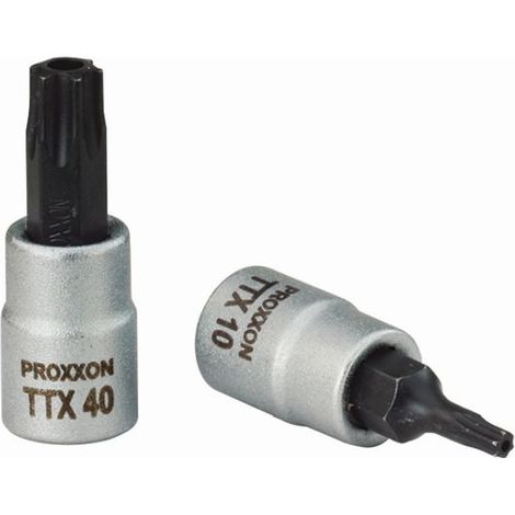 Proxxon Douille TX 1/4" T 30 avec alésage frontal