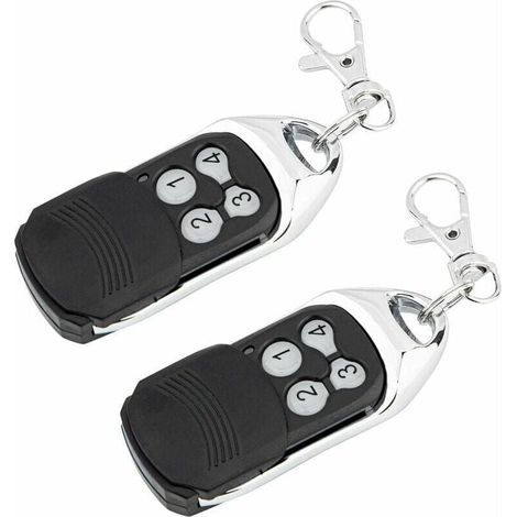 Juego de 2 piezas compatible con mandos a distancia de código variable, mandos a distancia motorizados y transmisores de pared, compatible con Normstahl Crawford EA433 2KS, EA433 4KS, RCU 433-2, RCU 4 (1/5)