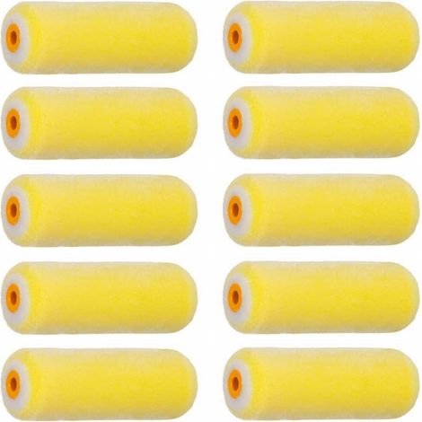 MOUSSE FLOQUEE pack de 10 rouleaux spécial Laques et Vernis ROTA en mousse et polyamide L.100 mm