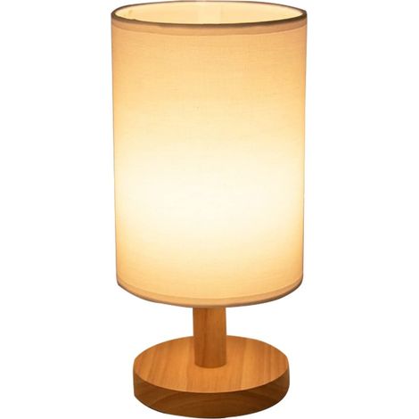 Lampe De Chevet - Abat-jour Rond En Lin - Commande Tactile - Port Usb Intégré - Pour Salon Chambre Bureau - 1 Pièce