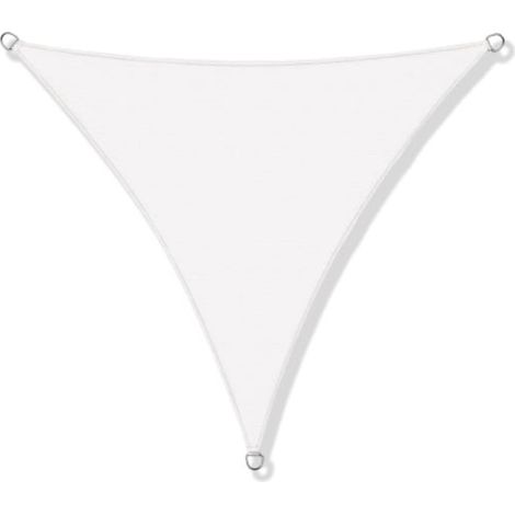 Voile d'ombrage, imperméable, nylon, 3x3x3m, blanc