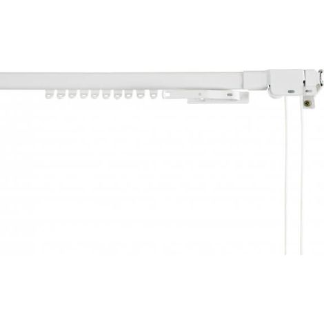 Binario tenda rinforzato estensibile 160-300 cm Bianco (1/10)