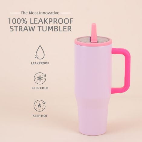 Nouveau Modèle 2025 Tasse Isotherme Couvercle Pliable Voiture 40oz Double Paroi Antifuite Portable Bec Verseur (1/5)