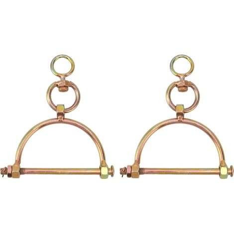 2 Pièces Anneau De Nez De Vache, Anneau De Nez De Vache Taureau Bétail en Acier Inoxydable Pivotant Demi-Sabot Pince-Nez Outil De Traction De Bétail pour Ferme(Small) (1/5)