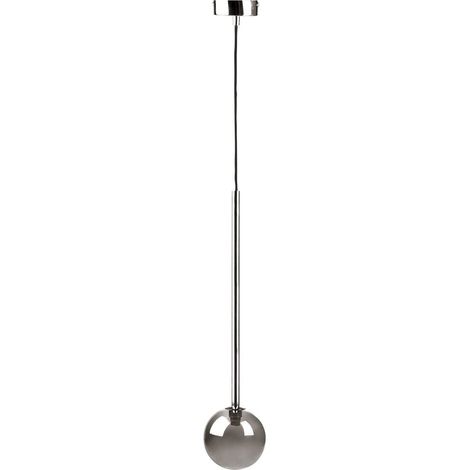 Zumaline LUNA Plafonnier suspendu Globe, chrome, 1x G9