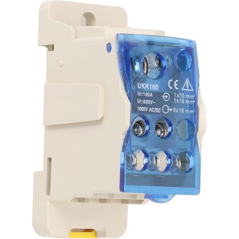 DIN-Schienen-Stromanschlusskasten, elektrischer Klemmenblock, Verteilerkasten, AC/DC 1000 V, 160 A (1/5)