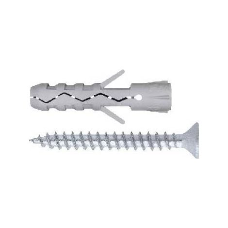 100 x TASSELLO TUVT IN NYLON SENZA BORDO CON VITE TPS Misura: 6x30