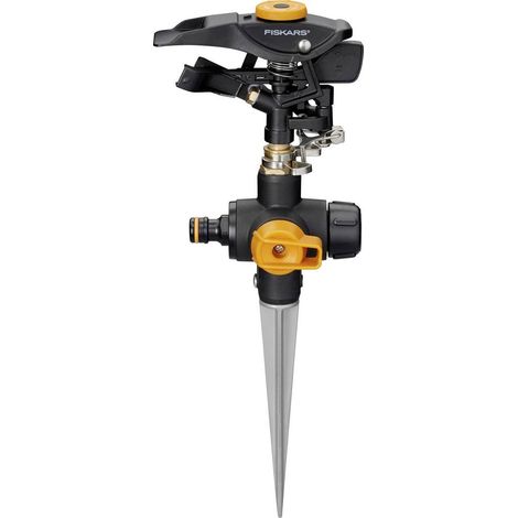 Fiskars Irrigatore Pulsante Rotondo regolabile in metallo (1/4)